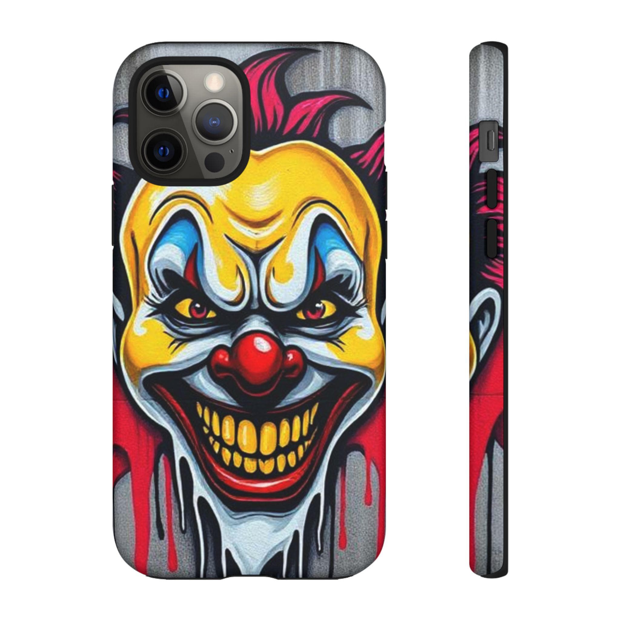 Creepy Grinning Clown Phone Case | Tough Case