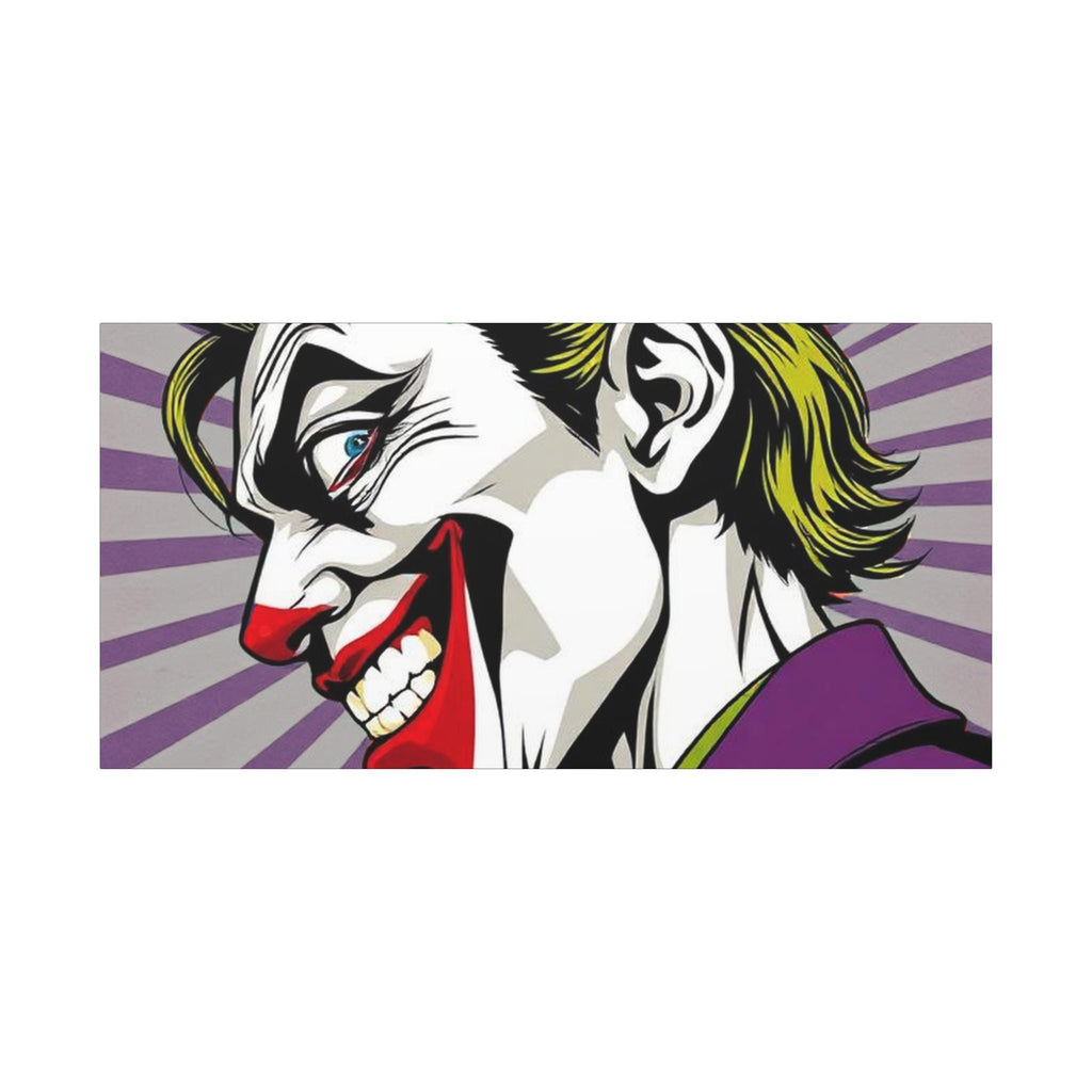 Smiling Joker Portrait Matte Canvas