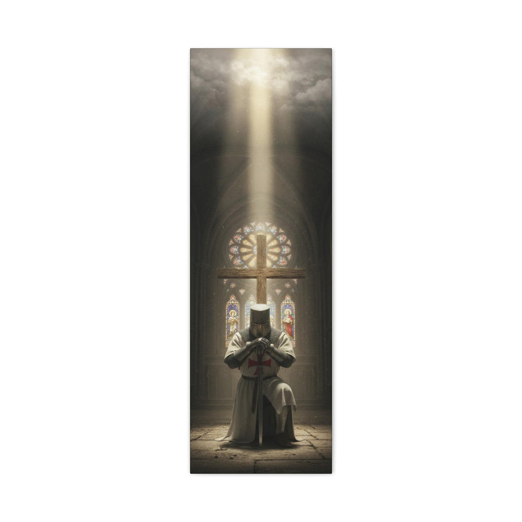 Knights Templar Prayer Canvas | Matte Stretched Wall Art