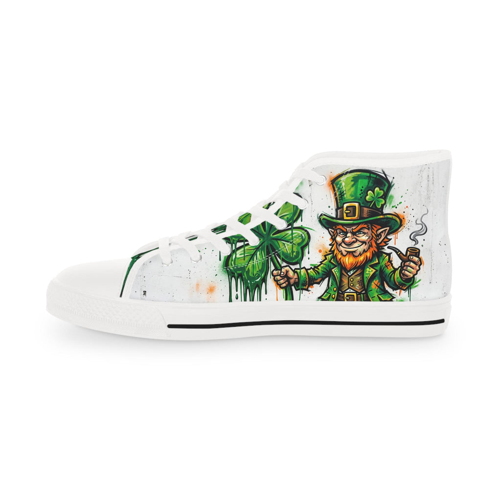 Leprechaun and Shamrock High Top Sneakers