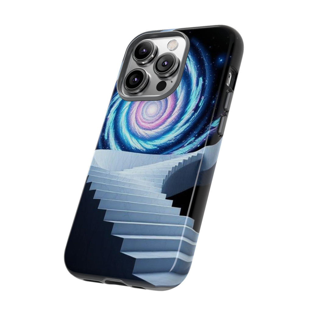 Galaxy Spiral Staircase phone case | cosmic vortex iPhone case