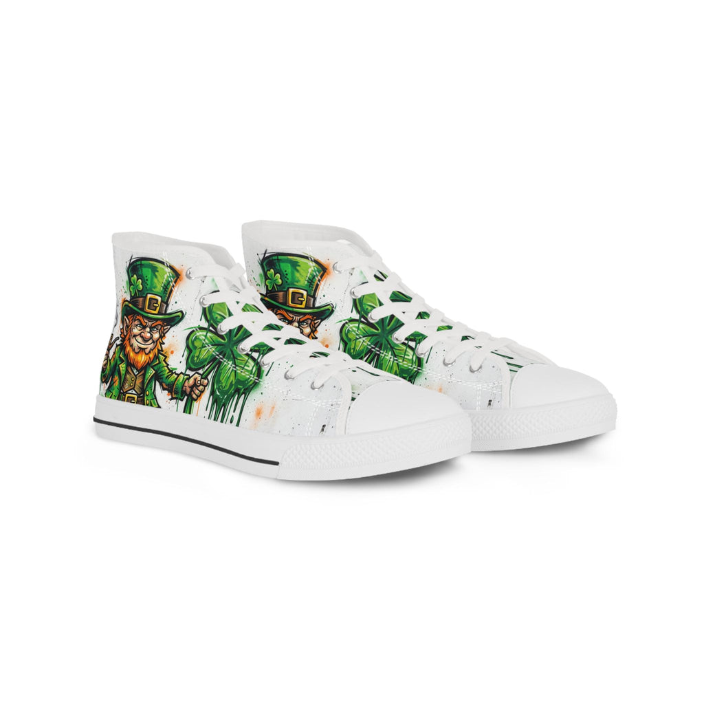 Leprechaun and Shamrock High Top Sneakers
