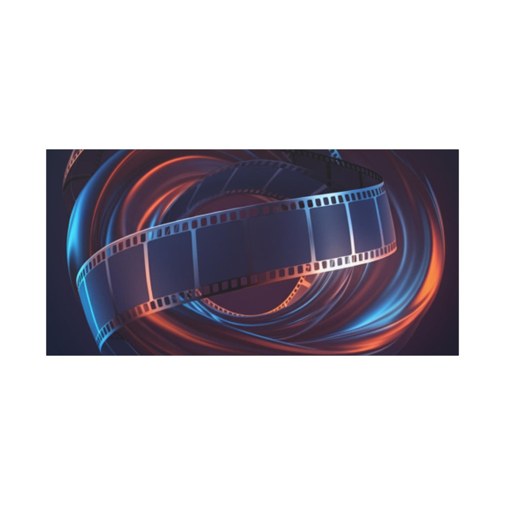 Film Reel Abstract Matte Canvas