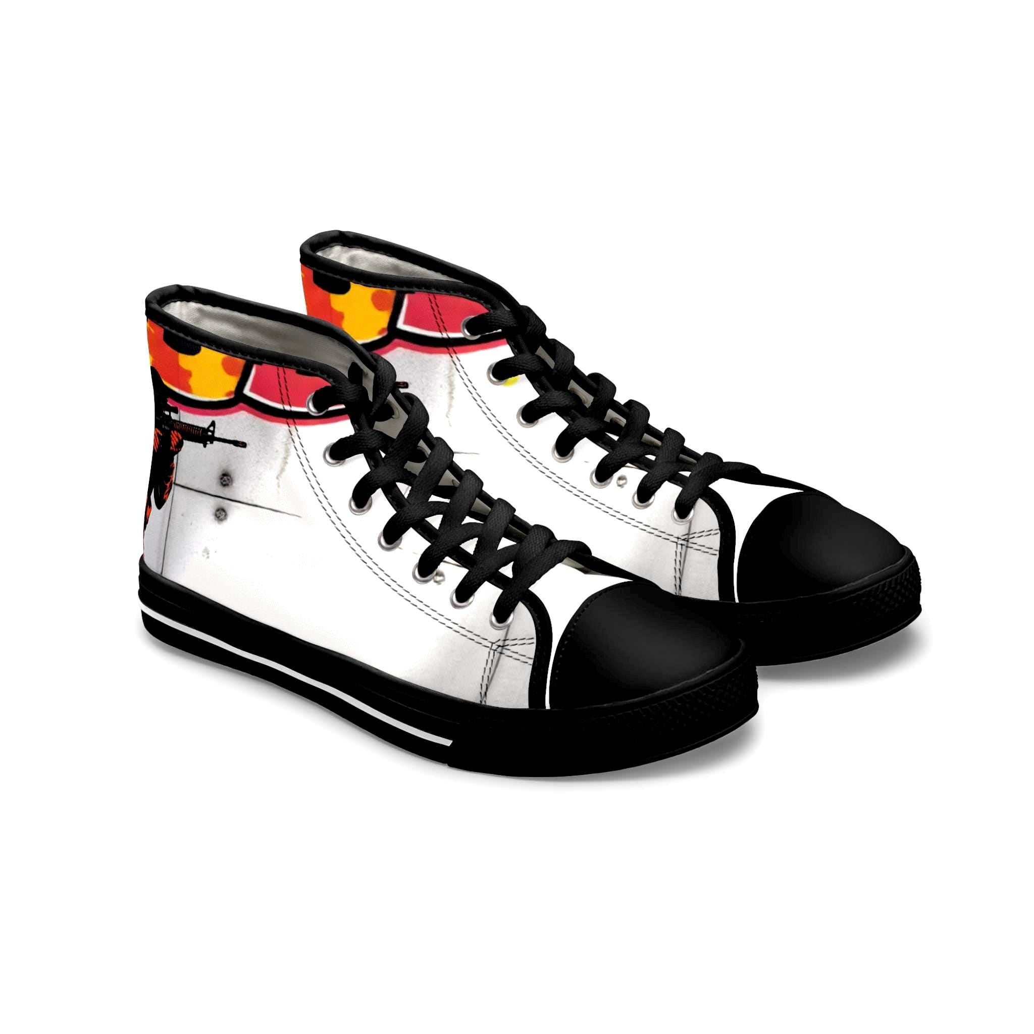 Graffiti Soldier High Top Sneakers | Women's Canvas Streetwear Shoes