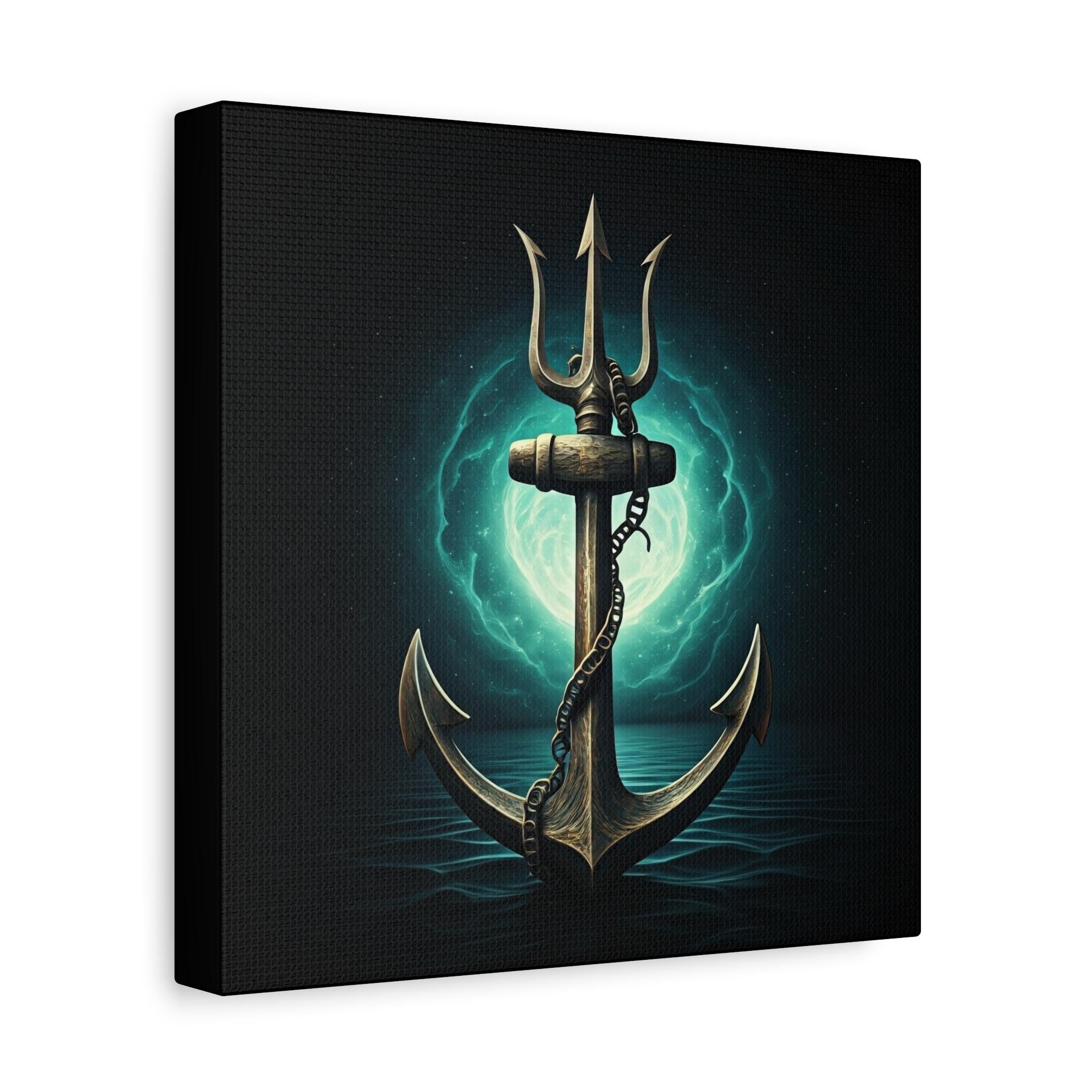 Anchor Trident Canvas | Matte Stretched Wall Art