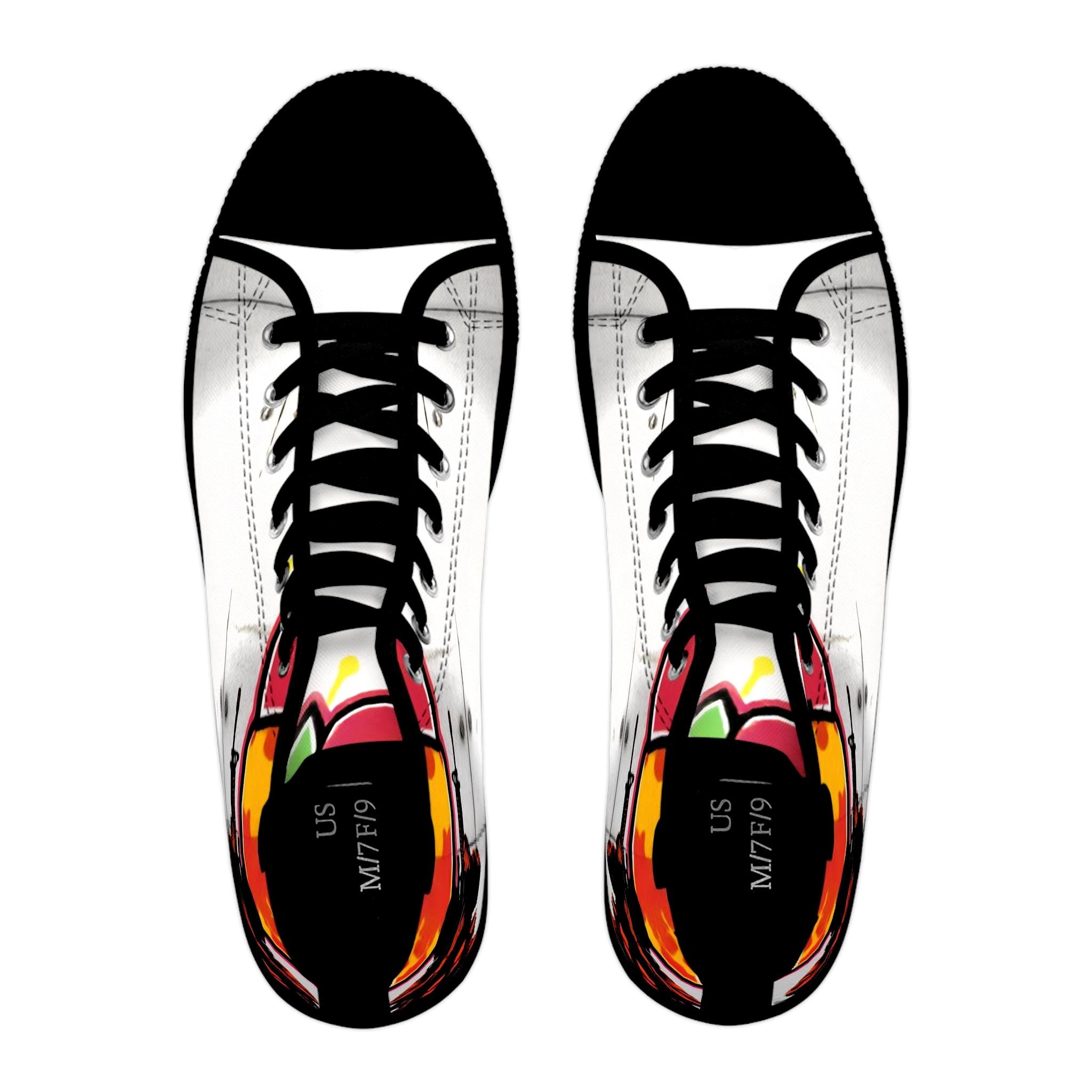 Graffiti Soldier High Top Sneakers | Women's Canvas Streetwear Shoes