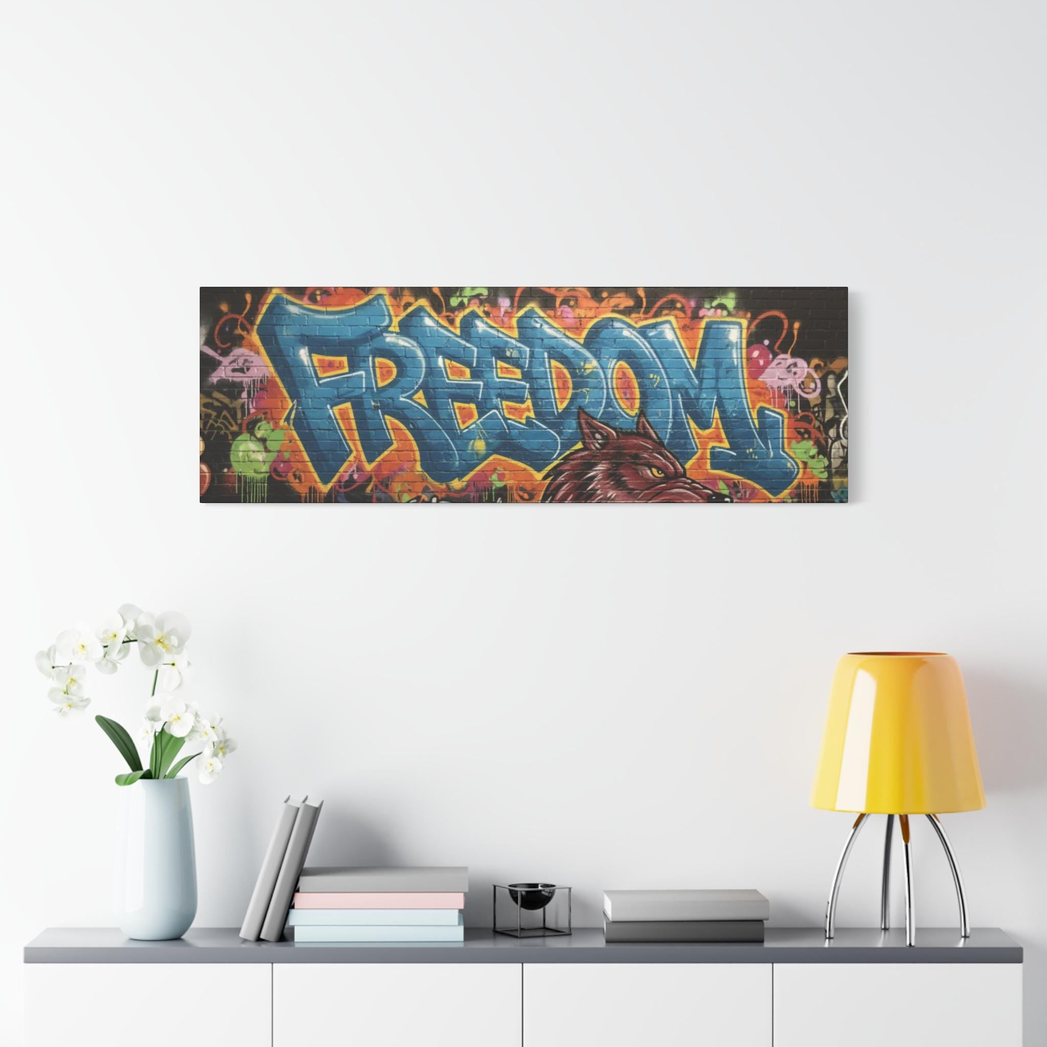 Freedom Graffiti Canvas