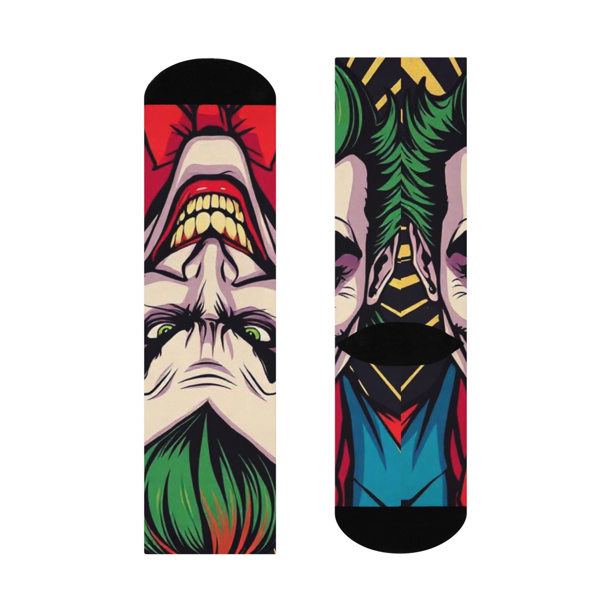 Smiling Joker Face socks | Crew Socks