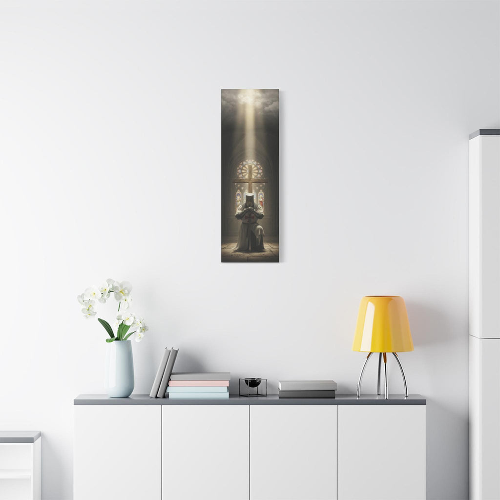 Knights Templar Prayer Canvas | Matte Stretched Wall Art