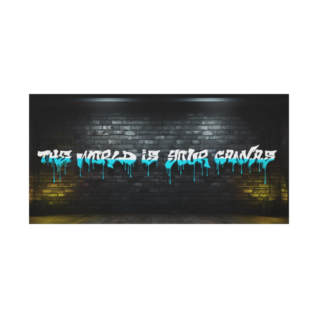 Graffiti "The World Is Yours" Matte Canvas