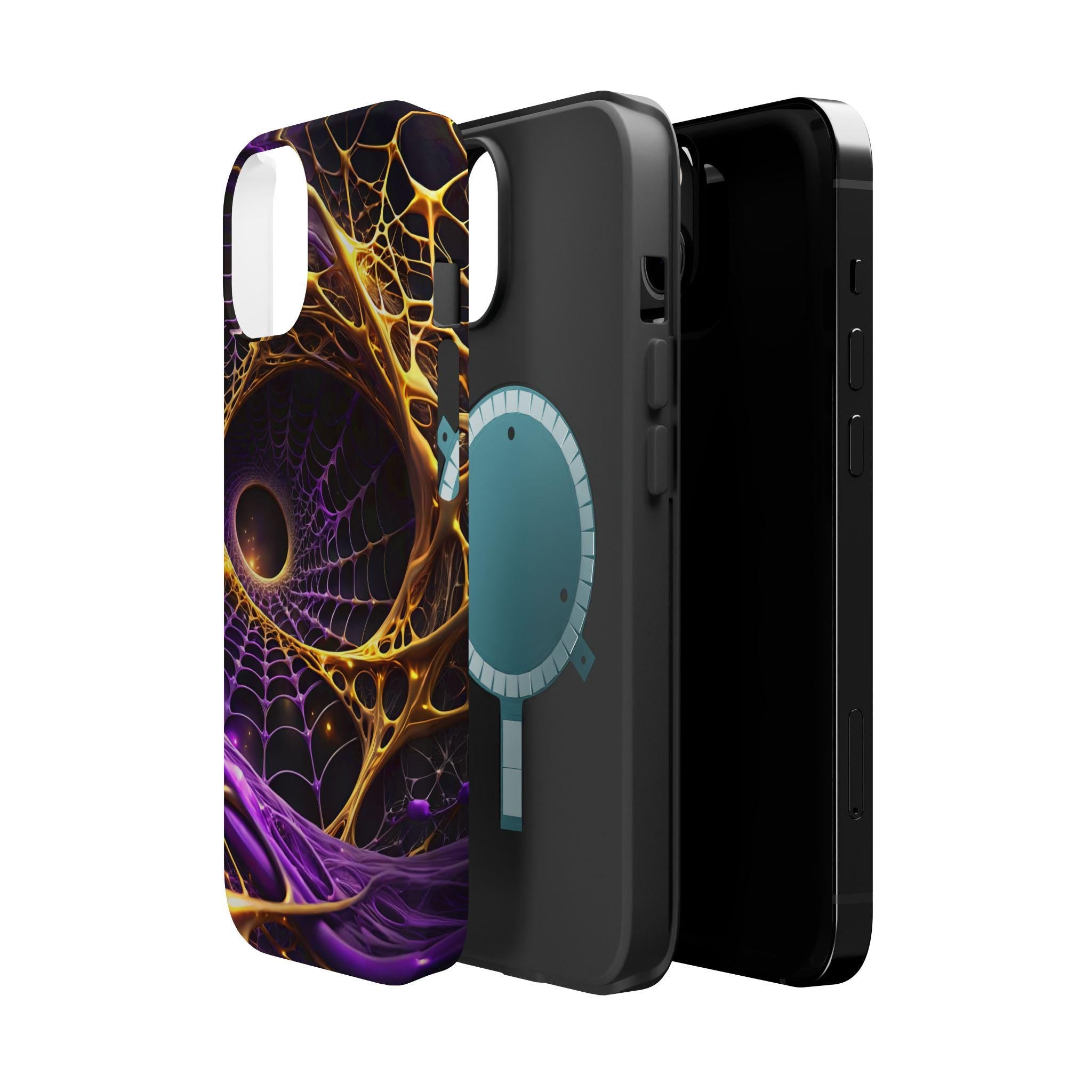 Abstract Fractal Web Phone Case | Magnetic Impact-Resistant Case