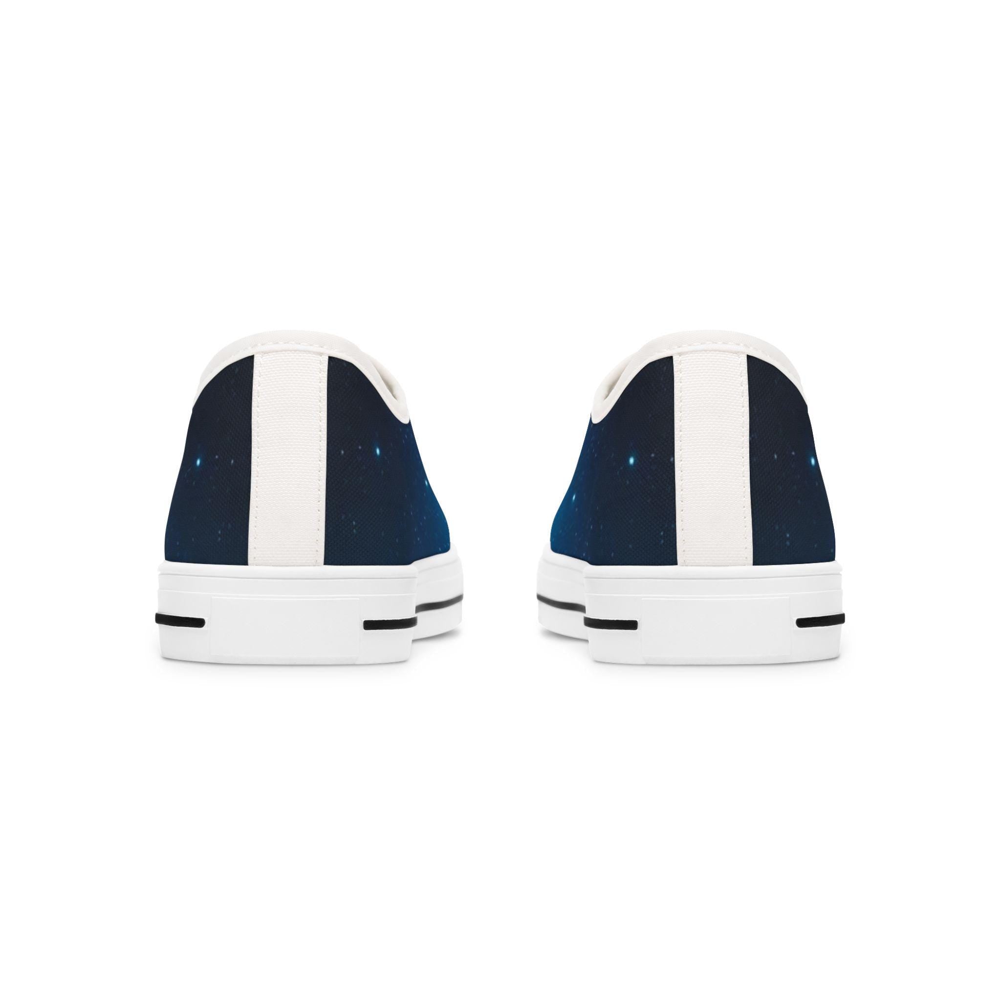 Galaxy Nebula Low Top Sneakers | Space Print Canvas Shoes