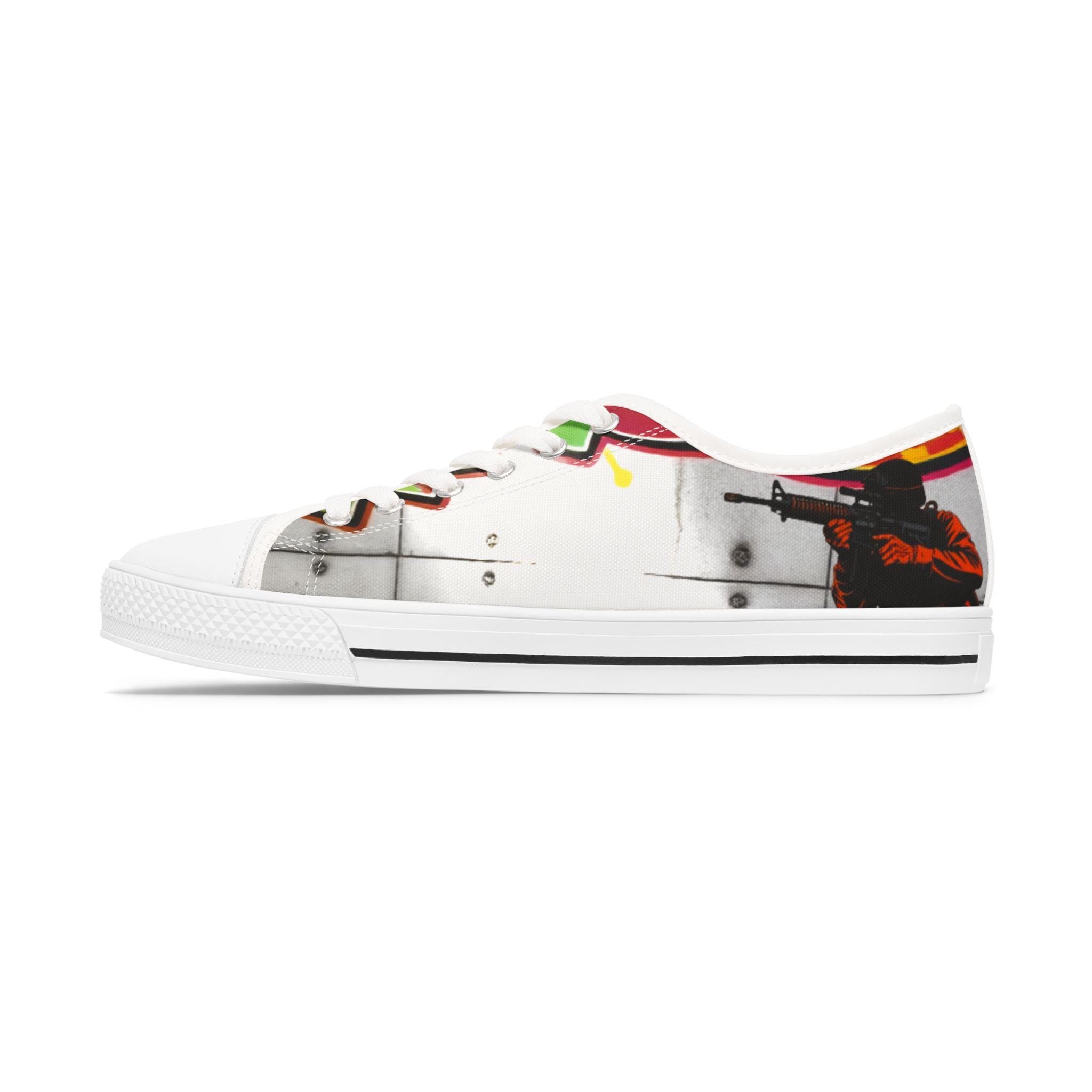 Colorful Graffiti Soldier Sneakers | Low Top Sneakers