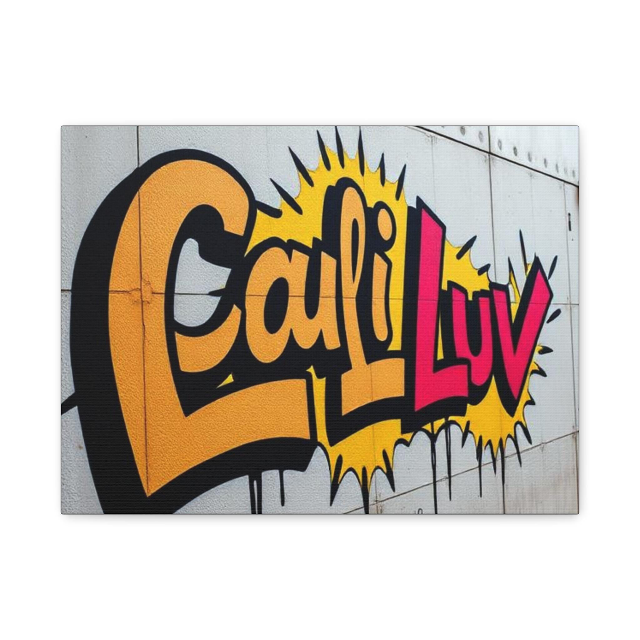Cali Luv Graffiti Canvas Print | Matte Stretched Wall Art