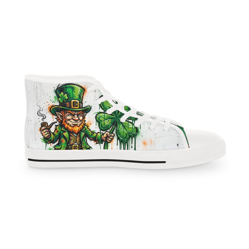 Leprechaun and Shamrock High Top Sneakers