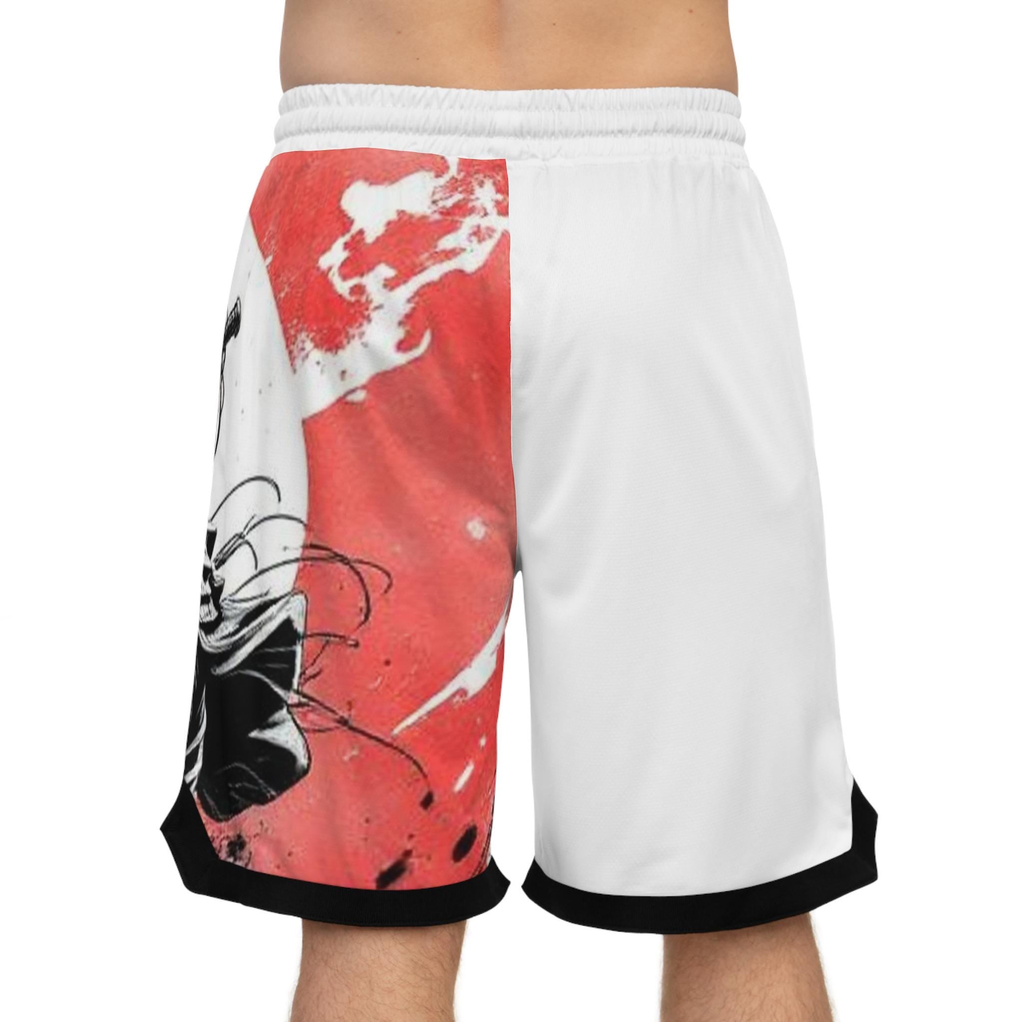 Samurai Warrior Graphic Basketball Shorts | AOP Printed Athletic Shorts