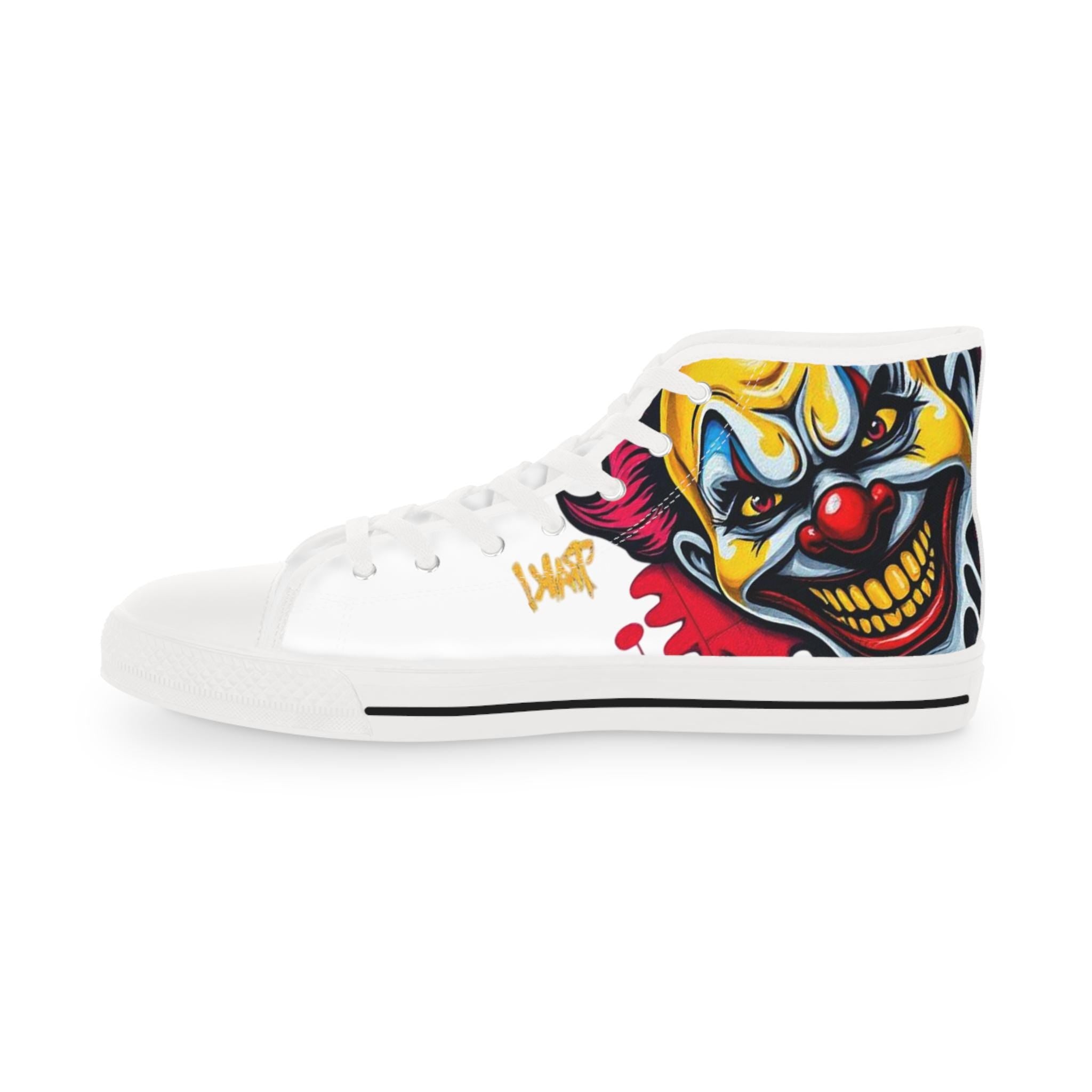 Evil Circus Clown Men's High Top Sneakers