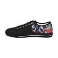 Joker Clown Face Men's Low Top Sneakers | Black Graphic Skate Shoes