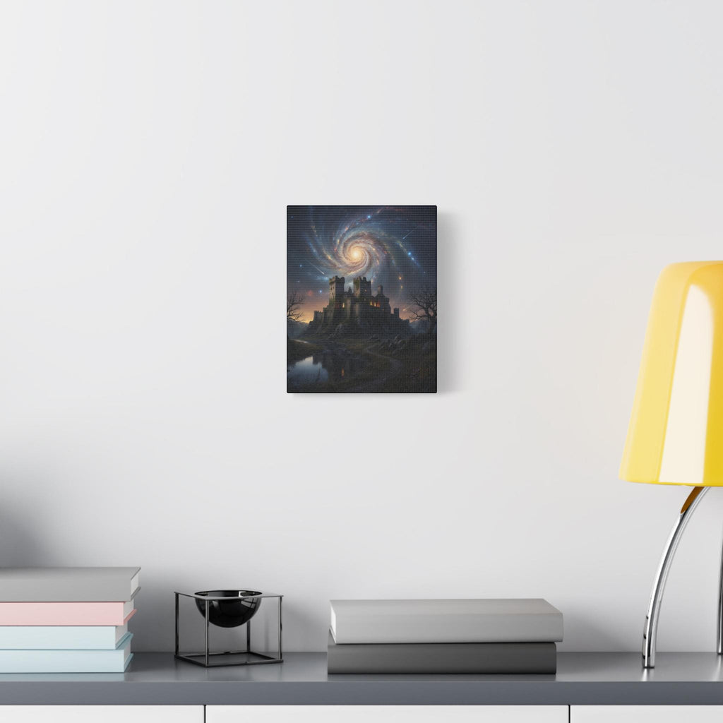 Swirling Galaxy Castle Canvas