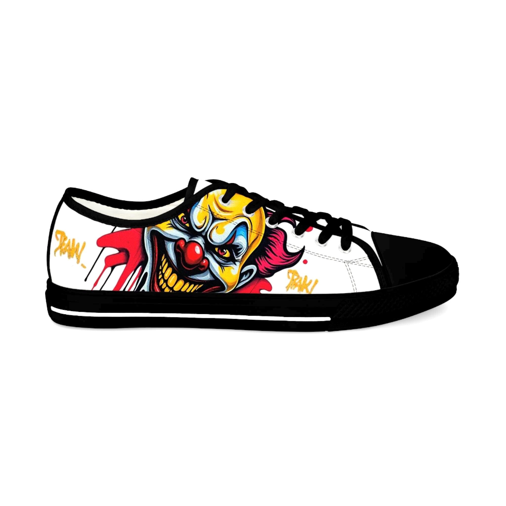 Evil Circus Clown Sneakers | Low Top Sneakers