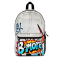 Bmore Graffiti Backpack | Urban Street Art Brick Wall Print