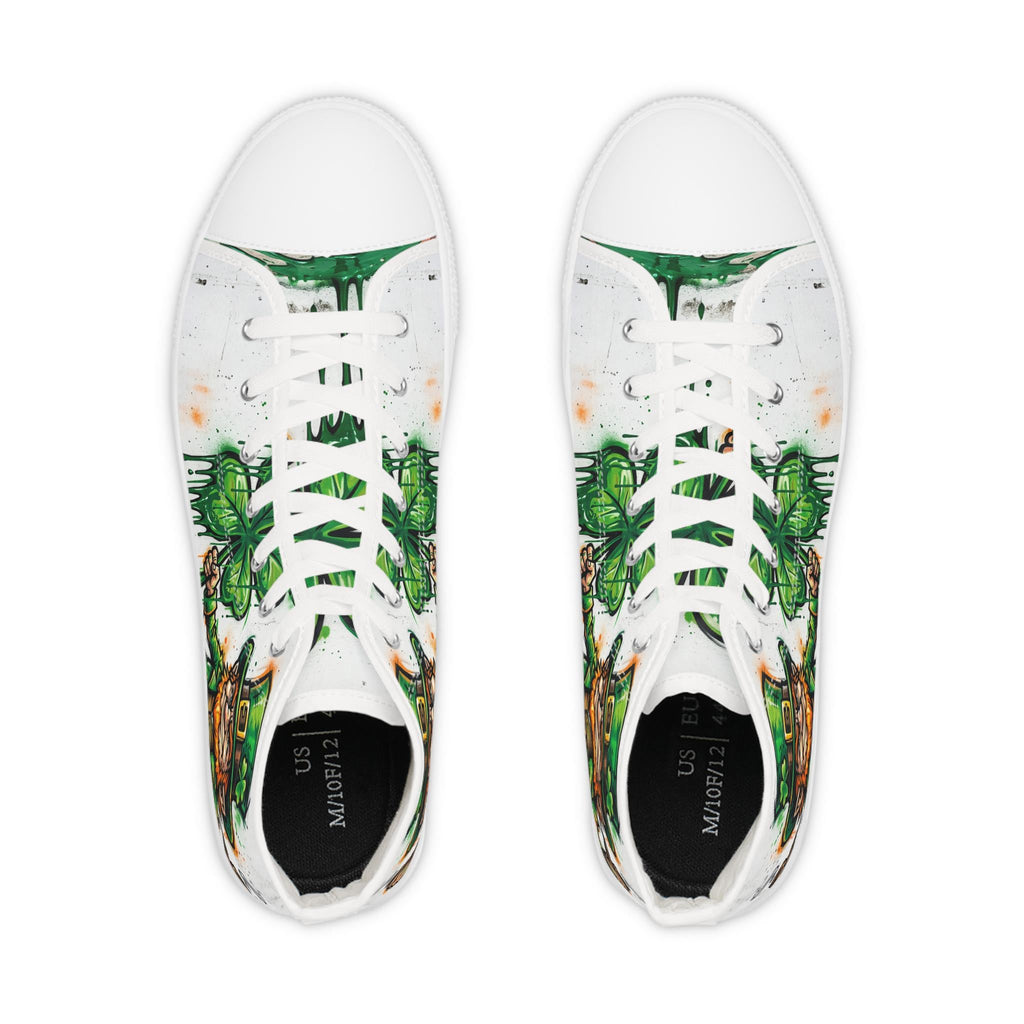 Leprechaun and Shamrock High Top Sneakers