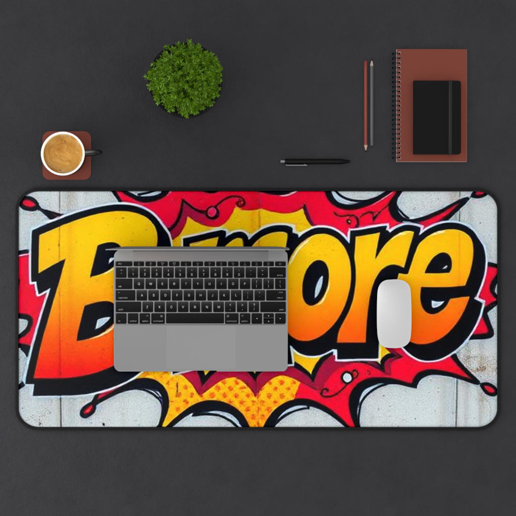 B-more Comic Pop Art Desk Mat | Baltimore Graphic Mousepad