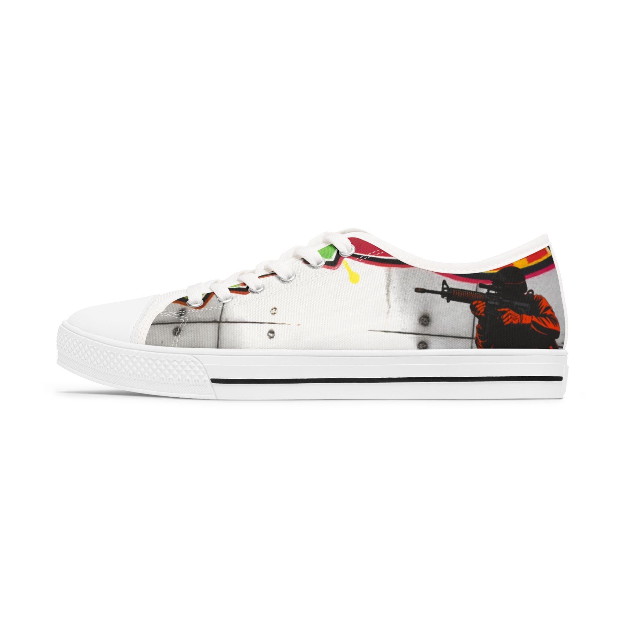 Colorful Graffiti Soldier Sneakers | Low Top Sneakers