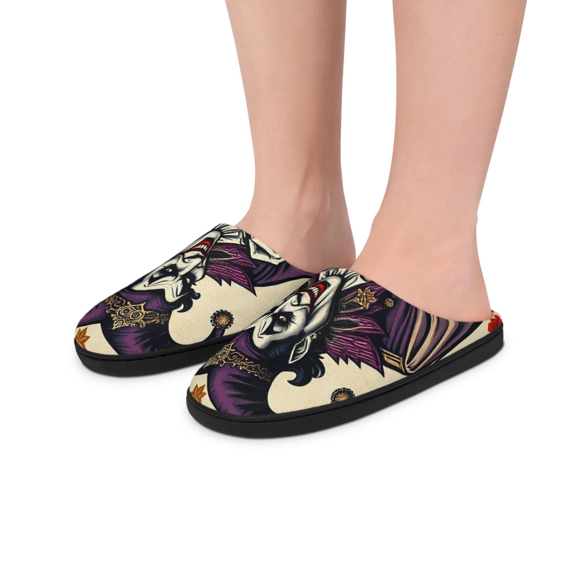 Laughing Joker Skull Slippers | Men's Indoor Slippers