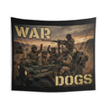 War Dogs Indoor Wall Tapestry | Military Dog Artwork, Combat K9 Design
