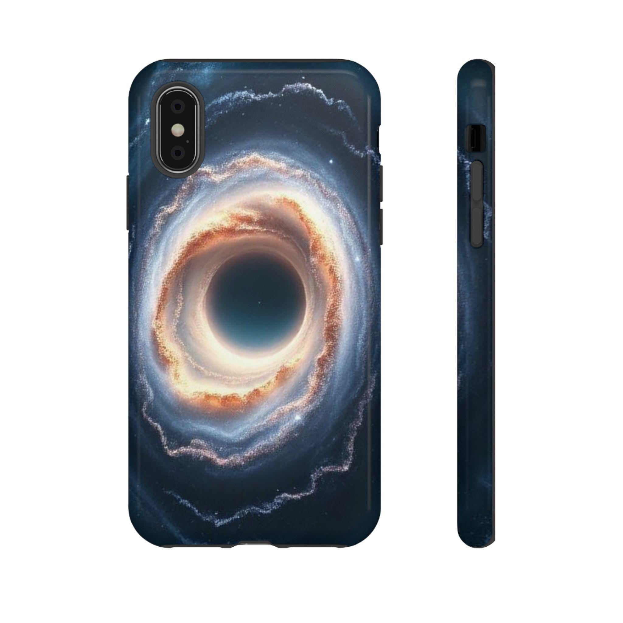 Cosmic Black Hole Galaxy Tough Case | Space Nebula Phone Cover