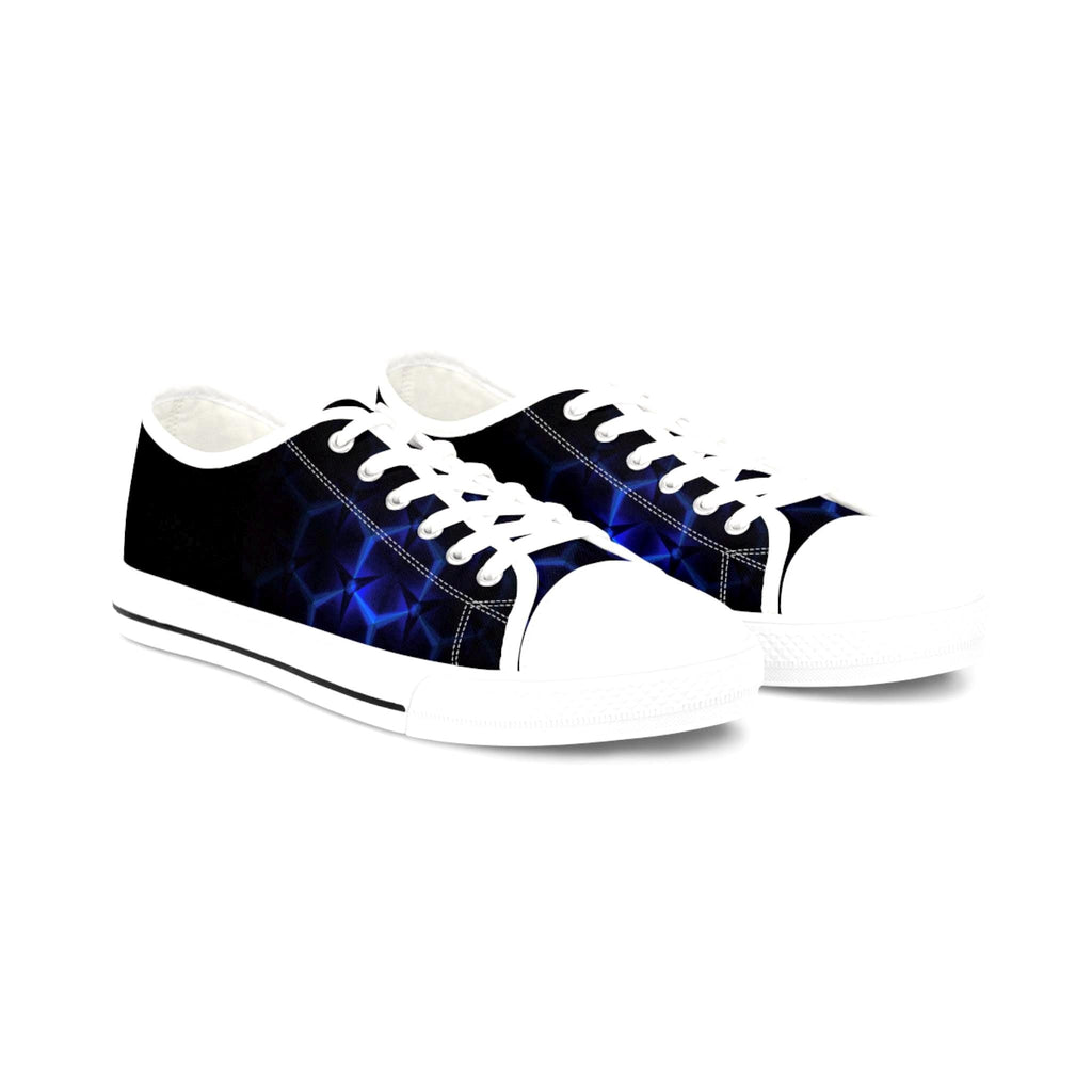 Blue Hexagon Circuit Sneakers | Low Top Sneakers