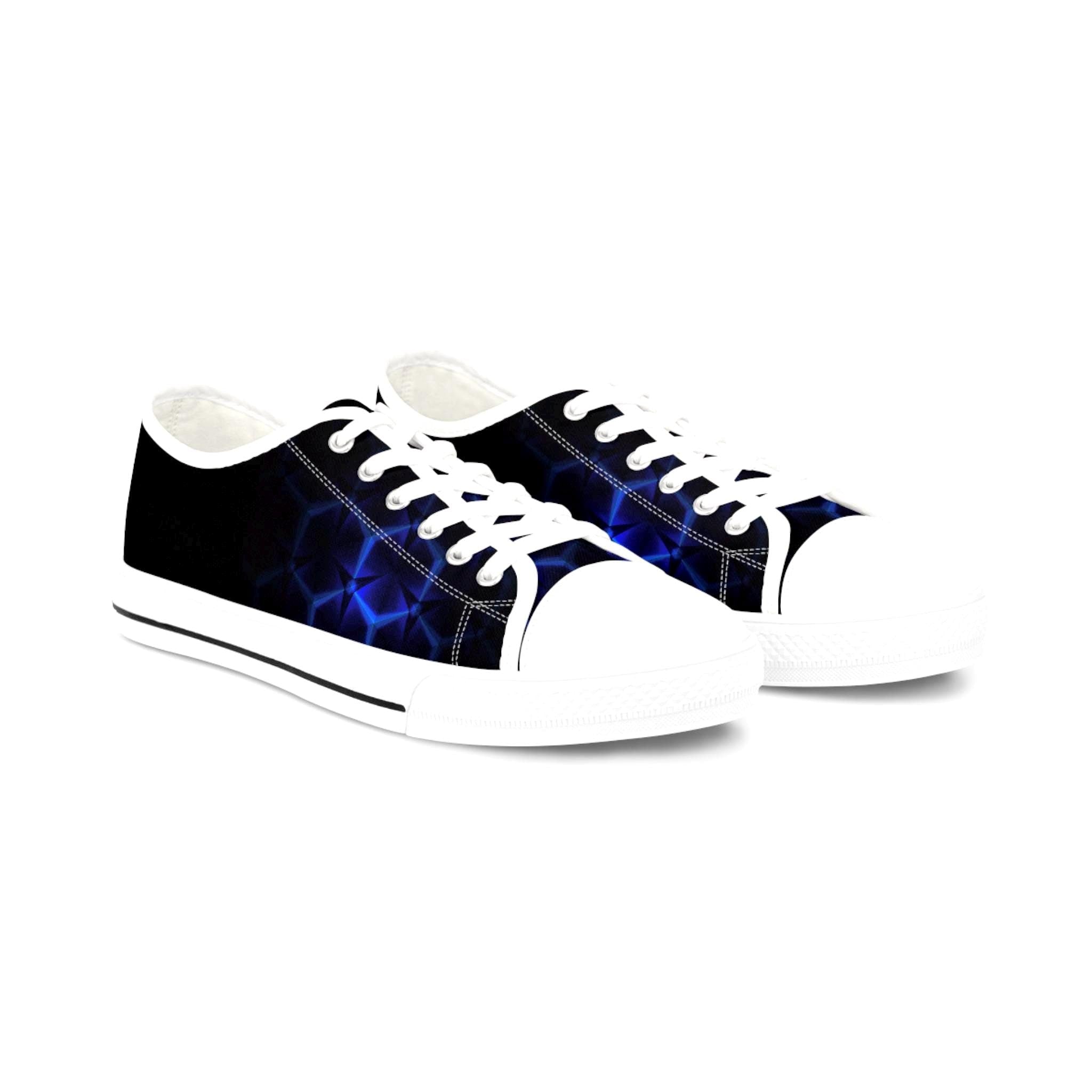 Blue Hexagon Circuit Sneakers | Low Top Sneakers