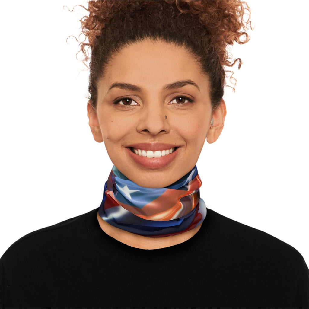 American Flag Waves Neck Gaiter | Patriotic Stars Stripes Face Covering