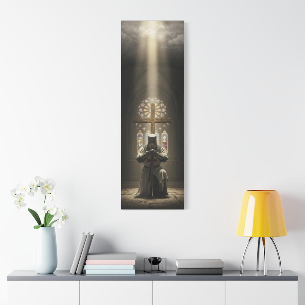 Knights Templar Prayer Canvas | Matte Stretched Wall Art