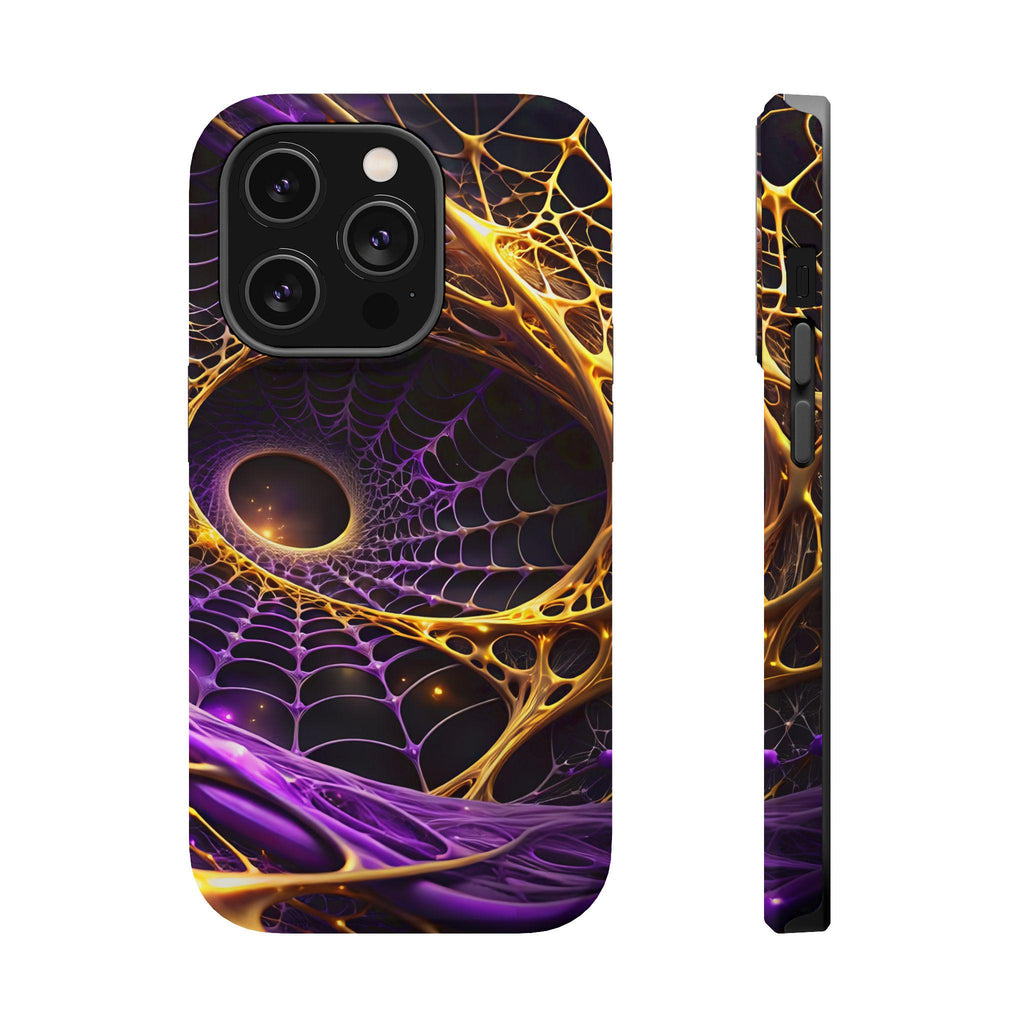 Abstract Fractal Web Phone Case | Magnetic Impact-Resistant Case