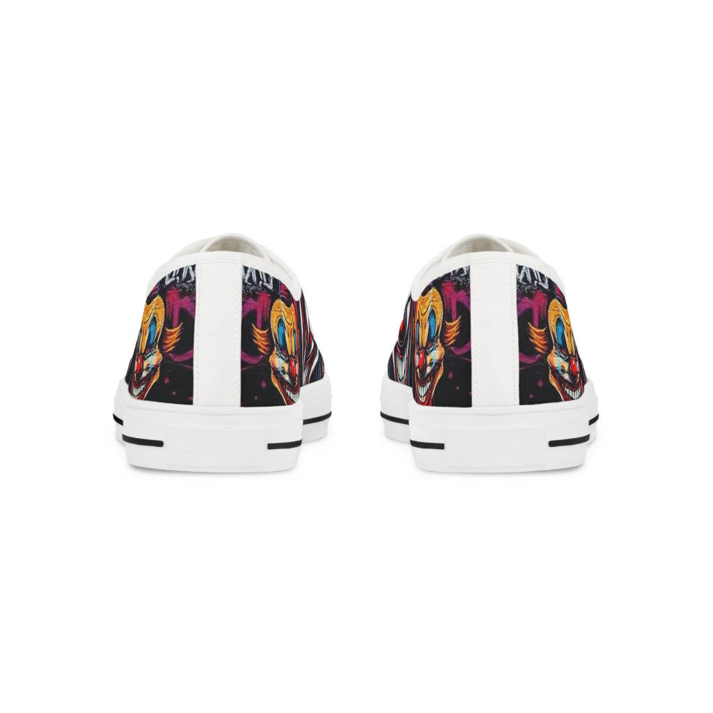 Scary Grinning Clown Sneakers | Low Top Sneakers