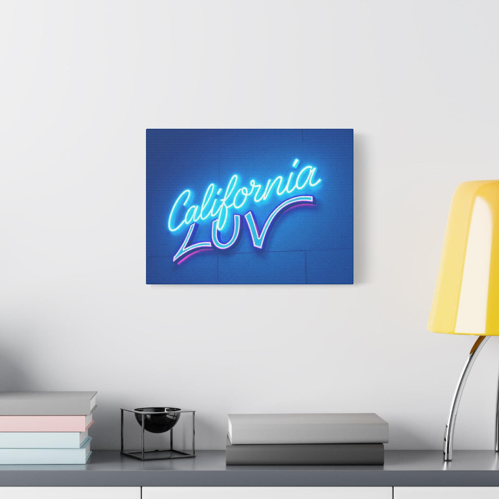 California Luv Neon Sign Canvas