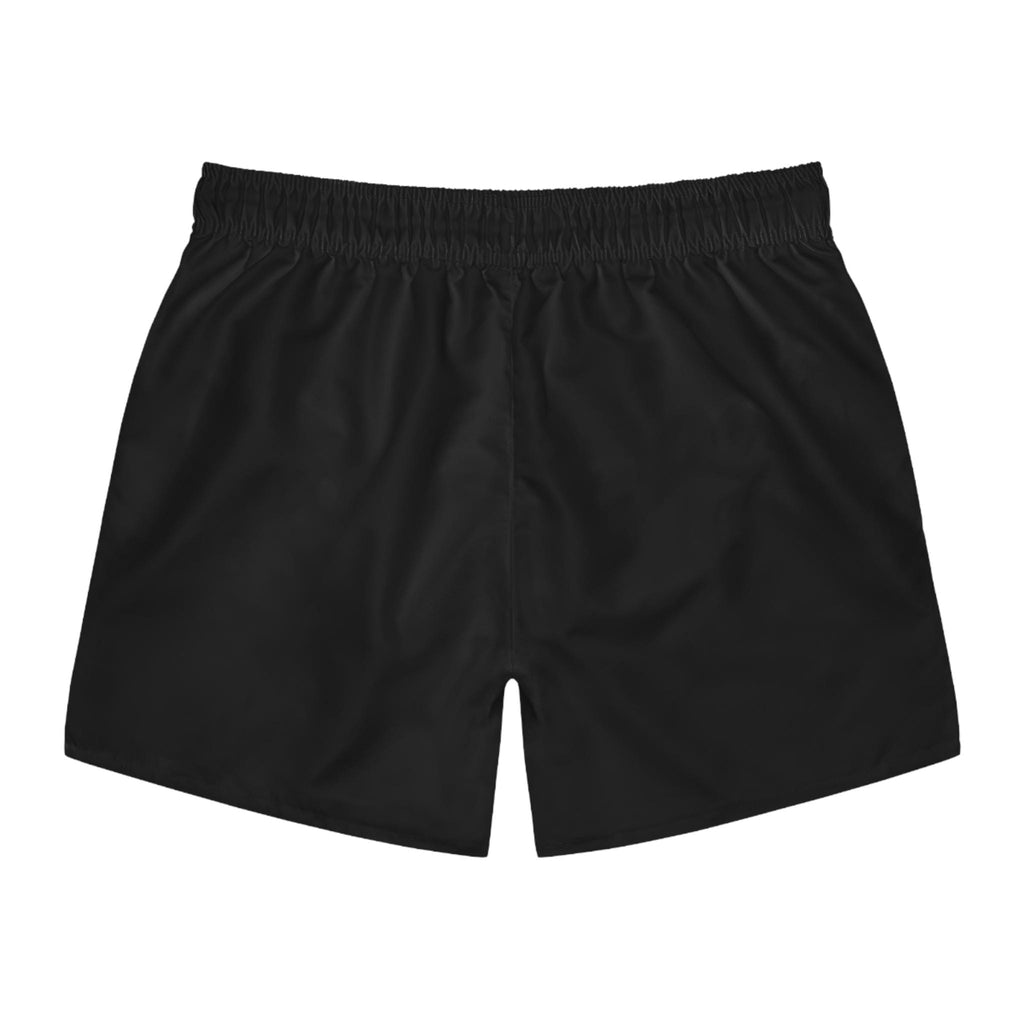 Flaming Skull Helmet Swim Trunks | Neon Military Combat Shorts