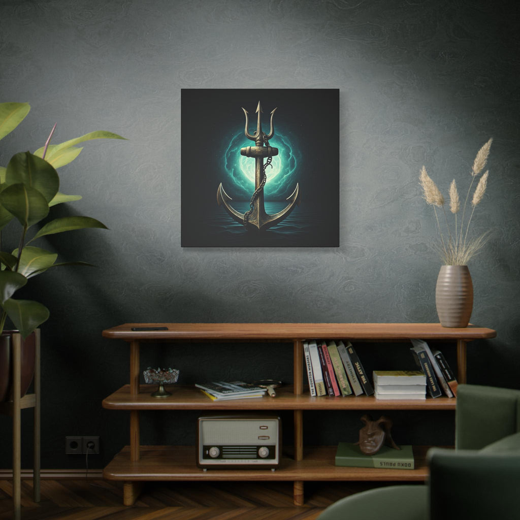 Anchor Trident Canvas | Matte Stretched Wall Art