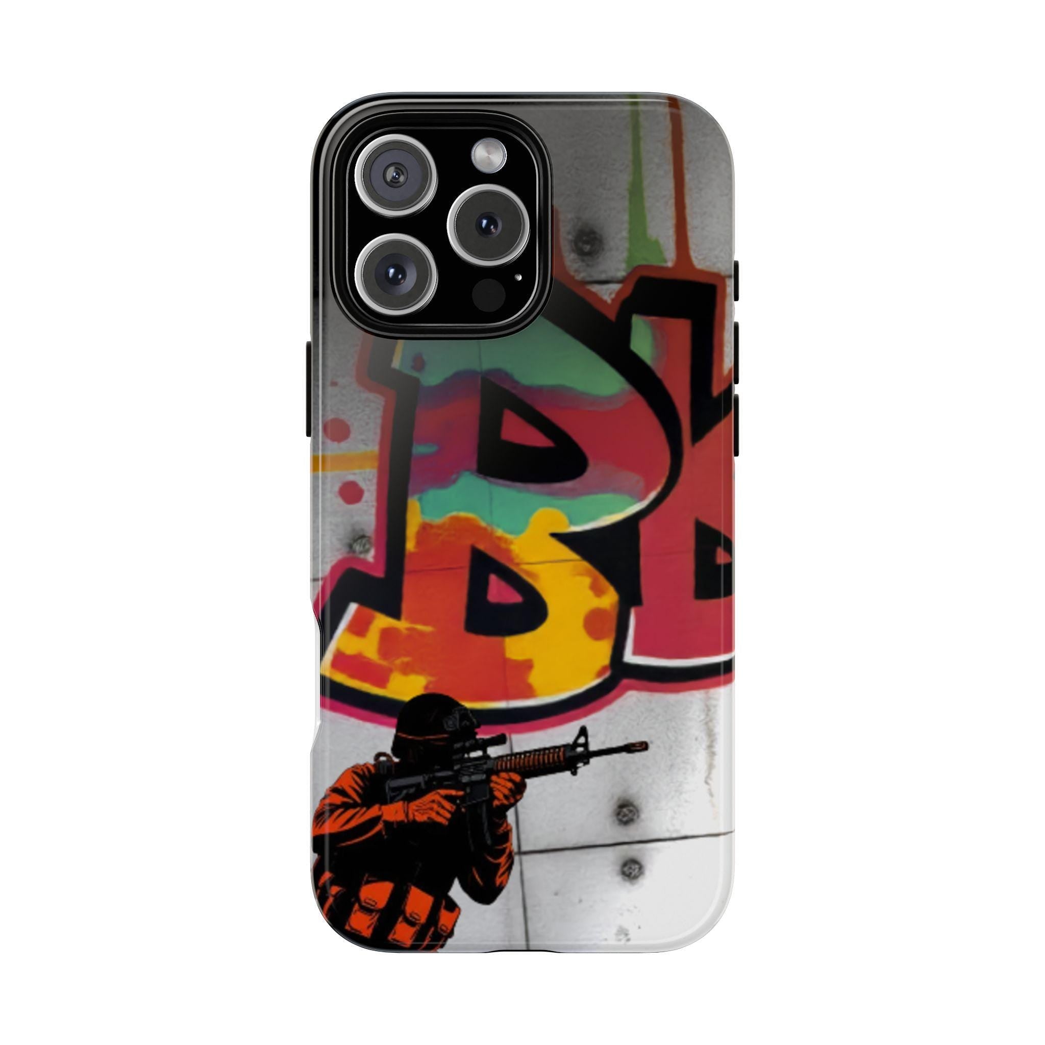 Graffiti Soldier Phone Case | Urban Street Art iPhone Case