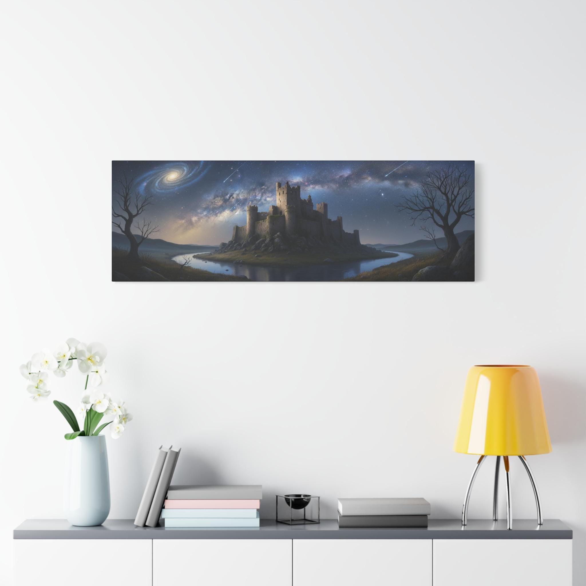 Moonlit Castle Matte Canvas | Stretched Wall Art