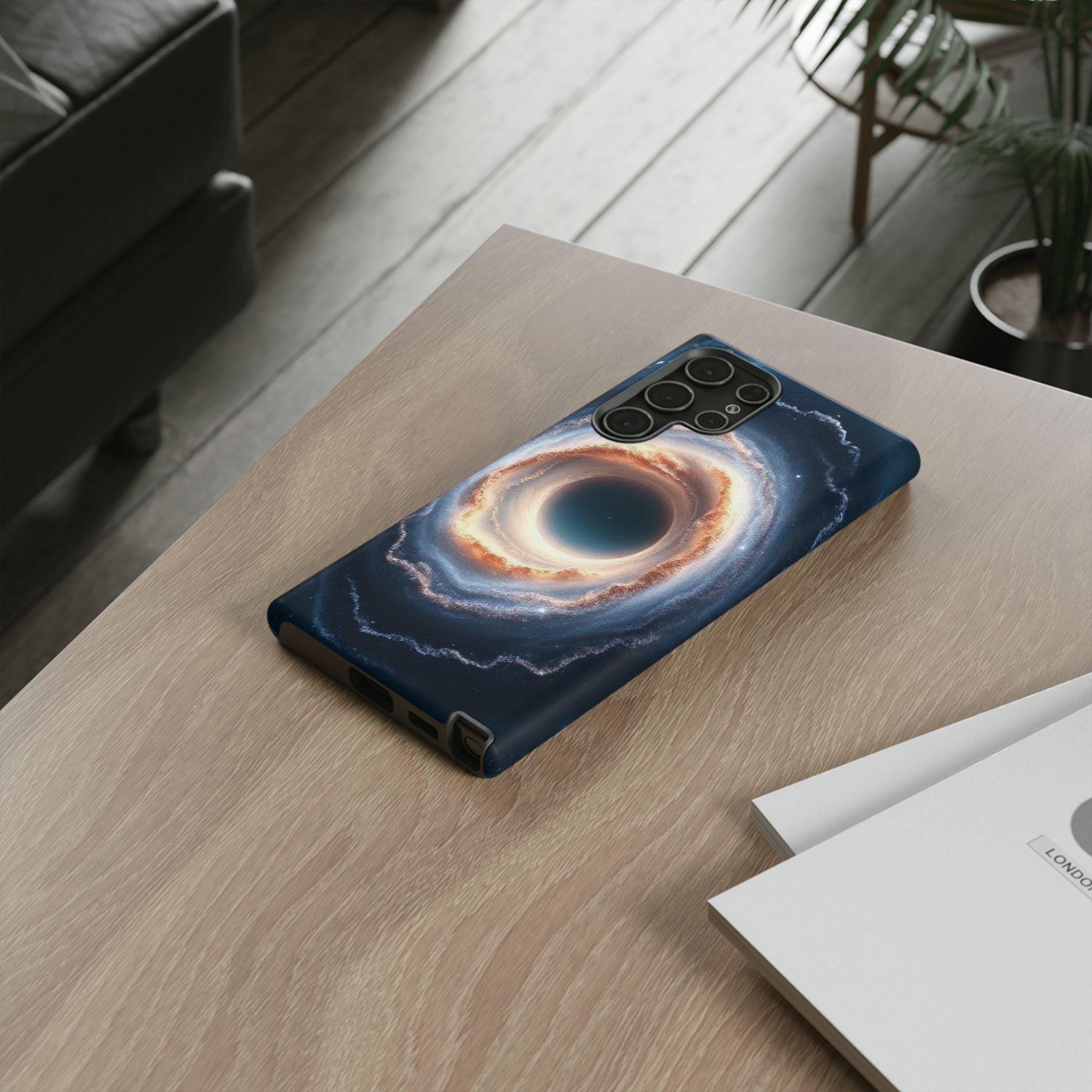 Cosmic Black Hole Galaxy Tough Case | Space Nebula Phone Cover