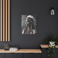 Native American Headdress Matte Canvas