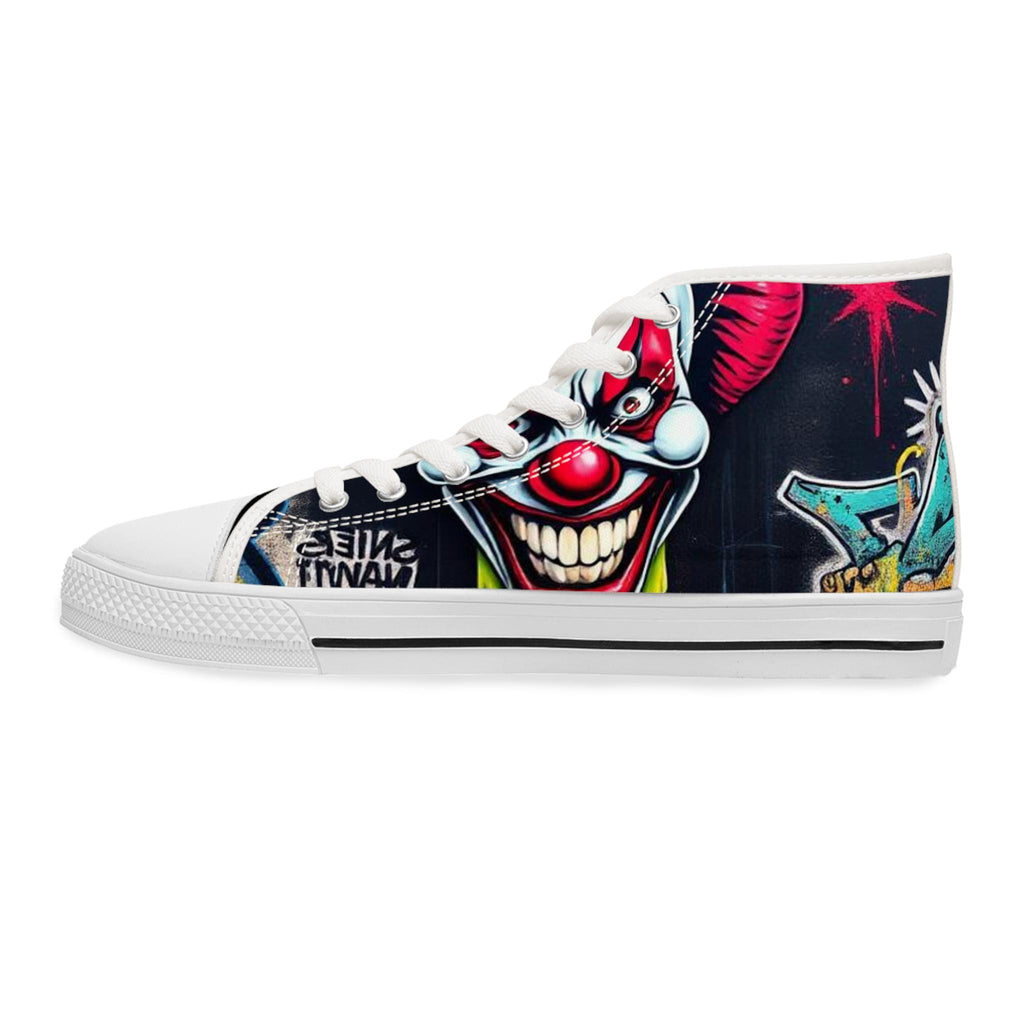 Evil Clown Women's High Top Sneakers
