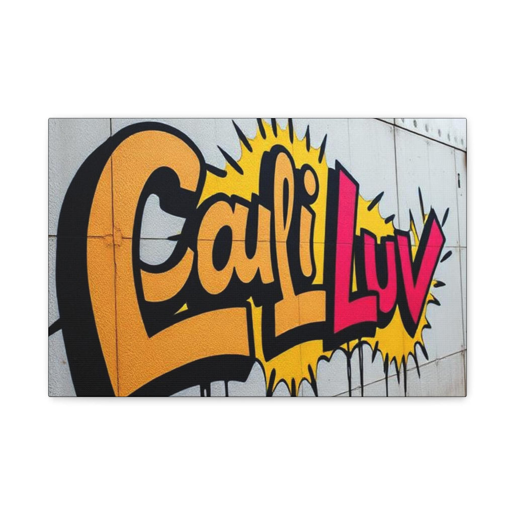 Cali Luv Graffiti Canvas Print | Matte Stretched Wall Art