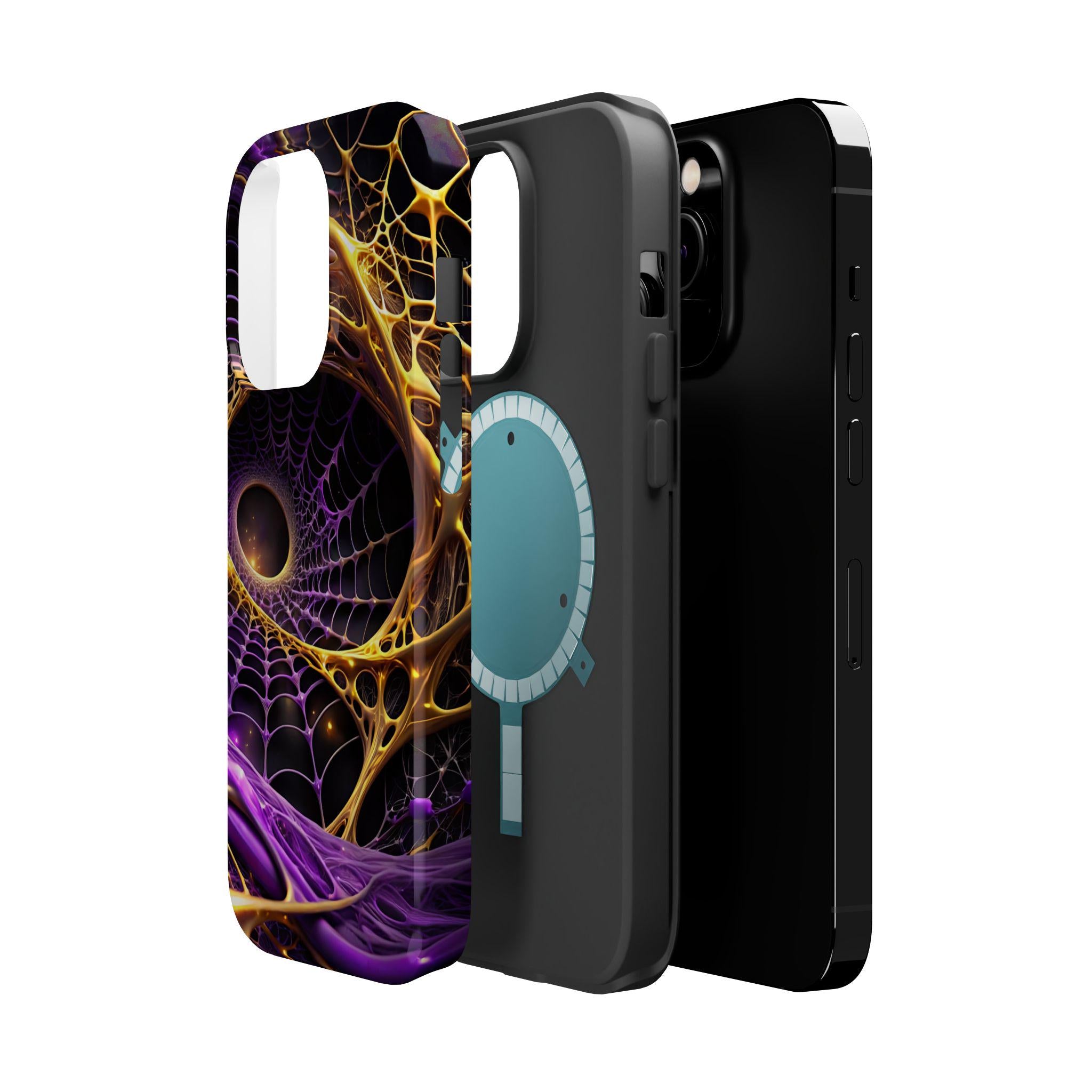 Abstract Fractal Web Phone Case | Magnetic Impact-Resistant Case