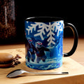 Polar Bear Crew Mug | Sunglasses, Snowflakes, Winter Scene (11 oz, 15 oz)