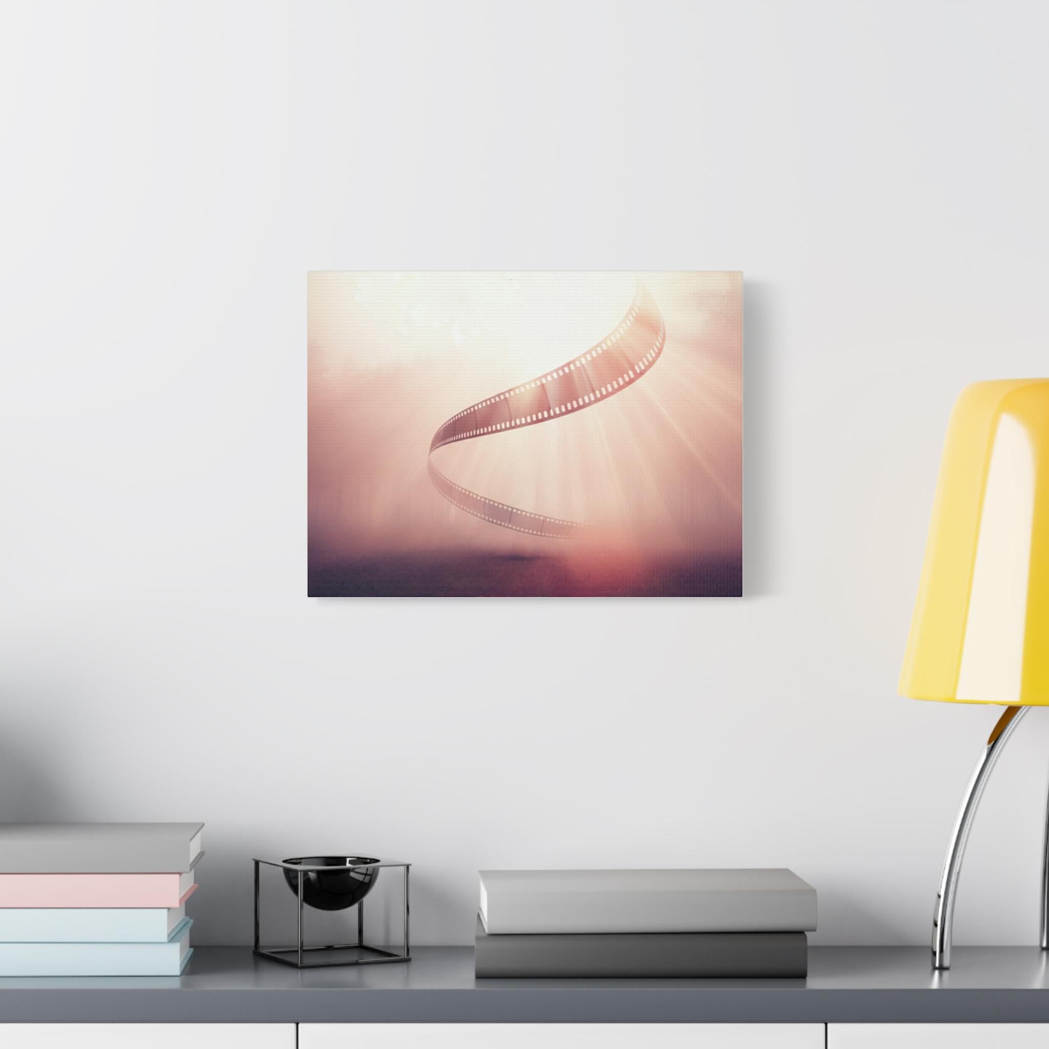 Film Reel Spiral Matte Canvas