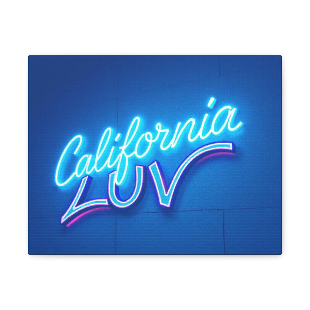 California Luv Neon Sign Canvas